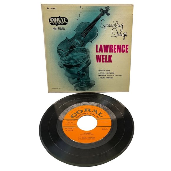 Lawrence Welk Sparkling Strings 45 EP Twilight Time / Autumn Nocturne / Jeannine - Picture 1 of 7